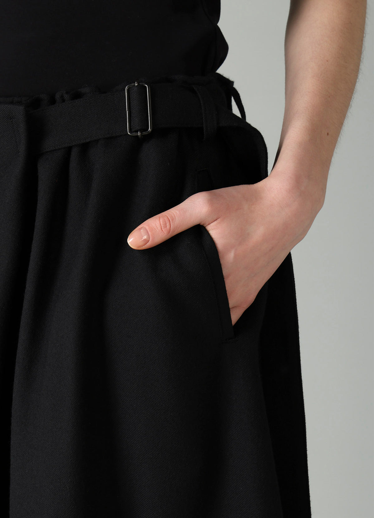 W/SAXONY R WRAP SKIRT PANTS B