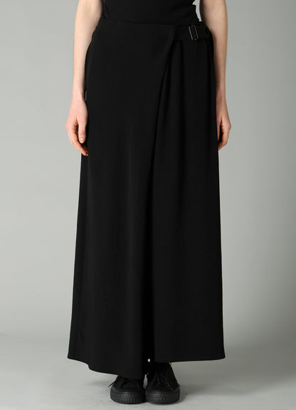 Ta/Pe CREPE DE CHINE R WRAP SKIRT PANTS B
