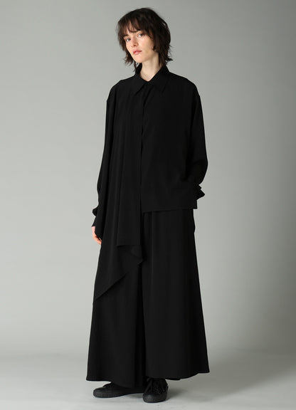 Ta/Pe CREPE DE CHINE R WRAP SKIRT PANTS B