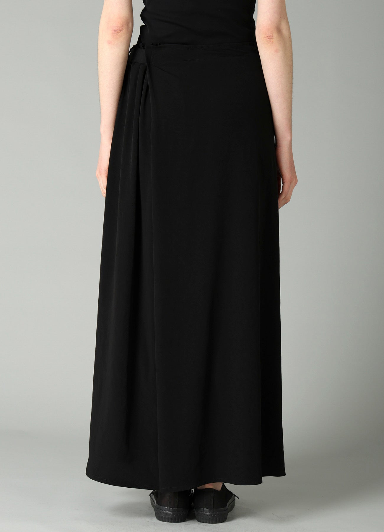Ta/Pe CREPE DE CHINE R WRAP SKIRT PANTS B