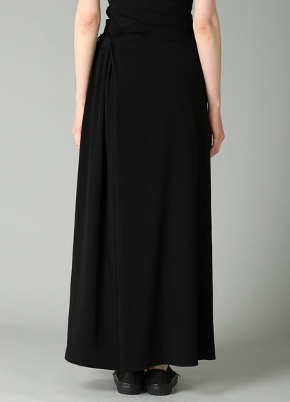 Ta/Pe CREPE DE CHINE R WRAP SKIRT PANTS B
