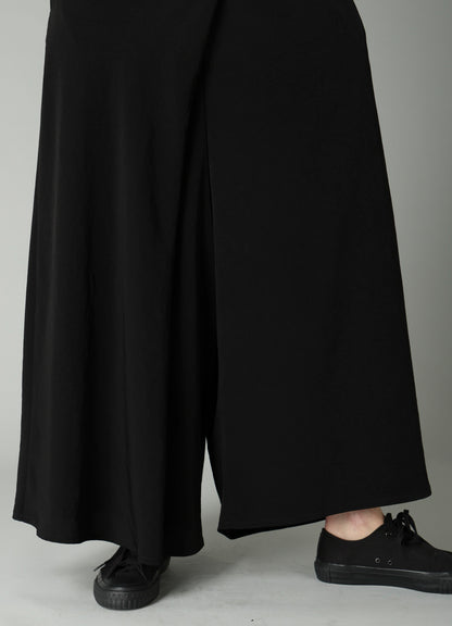 Ta/Pe CREPE DE CHINE R WRAP SKIRT PANTS B