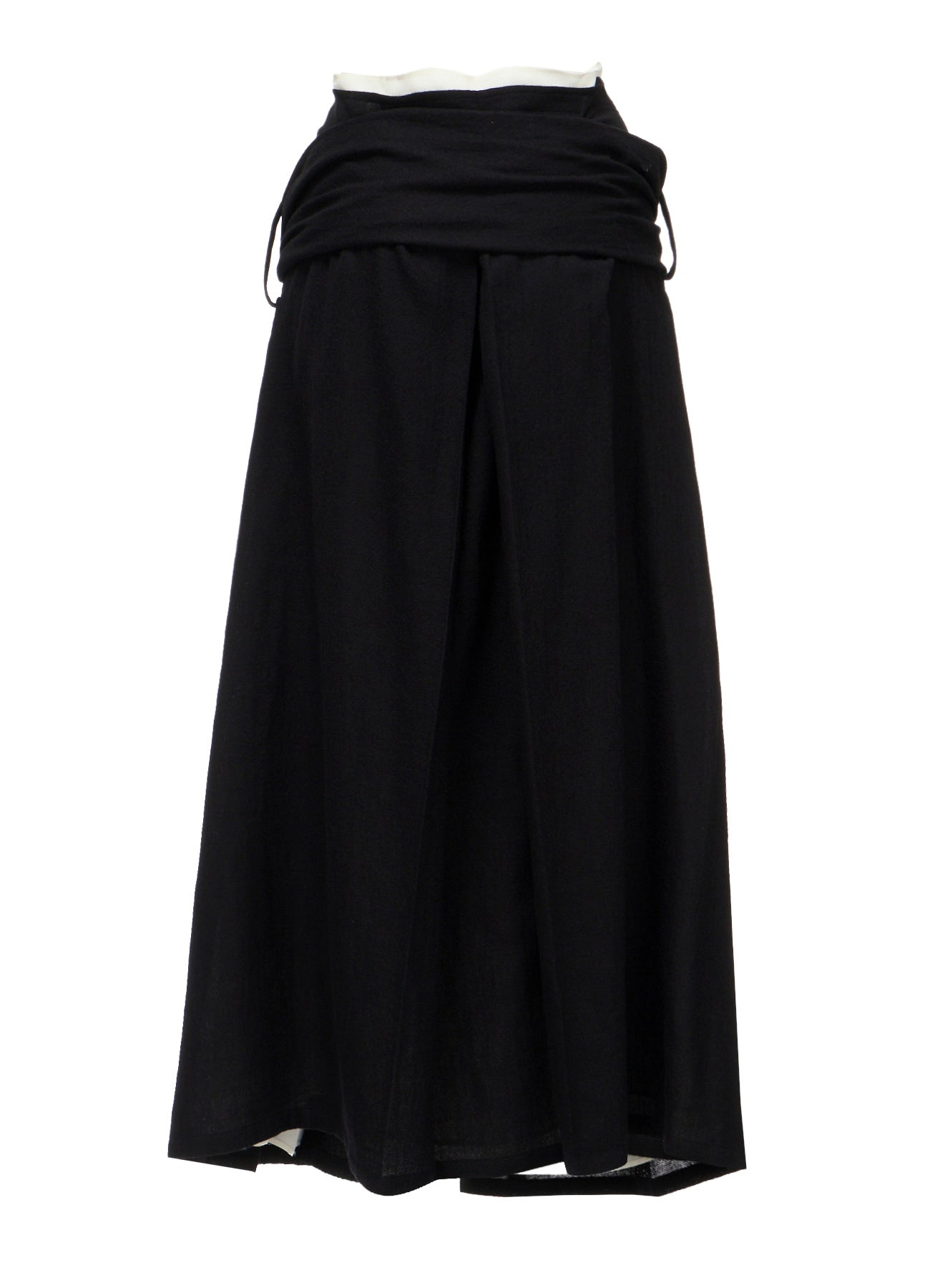 SOFT WOOL LAYERED PLEATES SKIRT