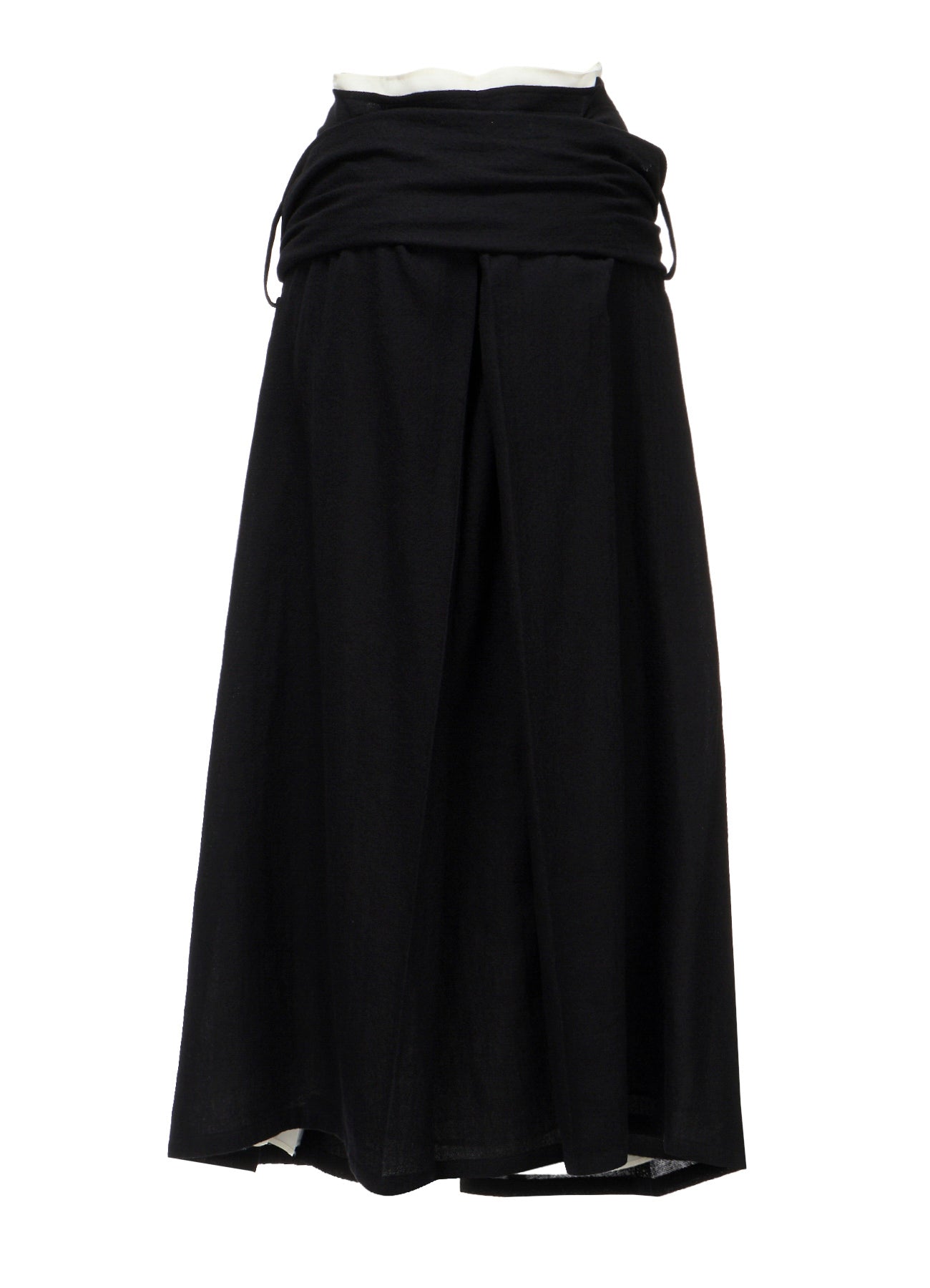 SOFT WOOL LAYERED PLEATES SKIRT
