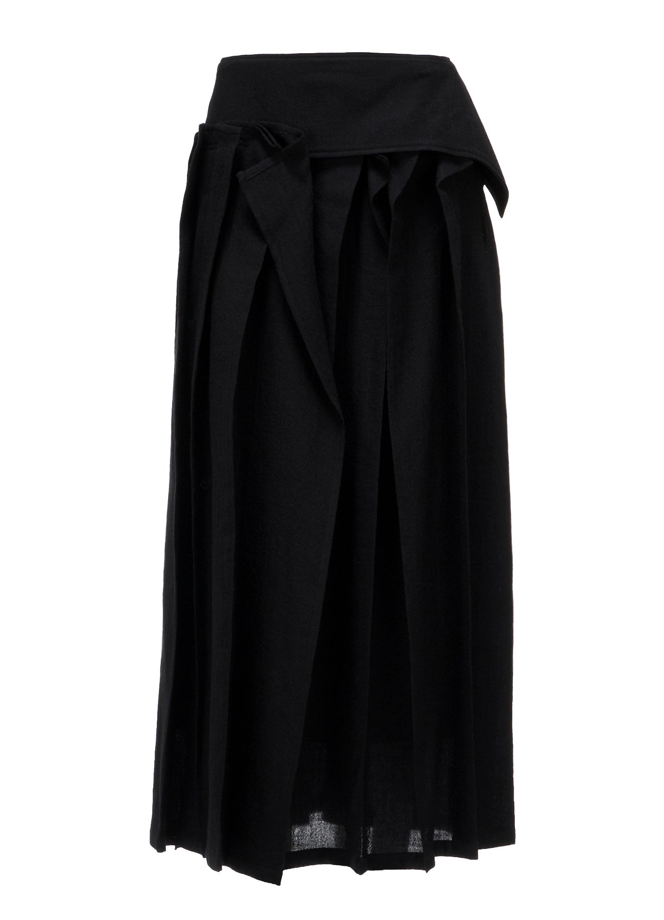 SOFT WOOL REVERSE TUCKED SKIRT