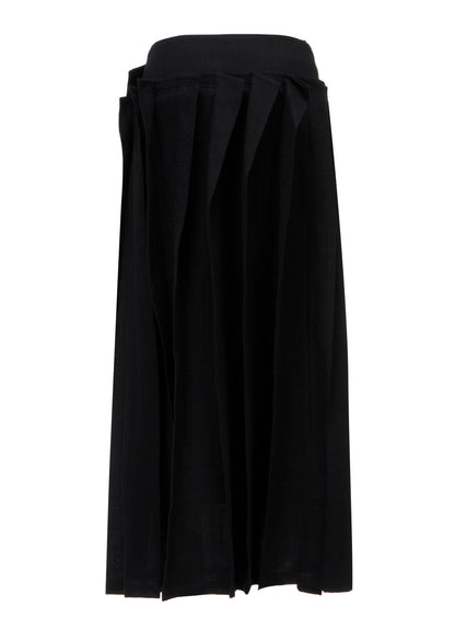 SOFT WOOL REVERSE TUCKED SKIRT