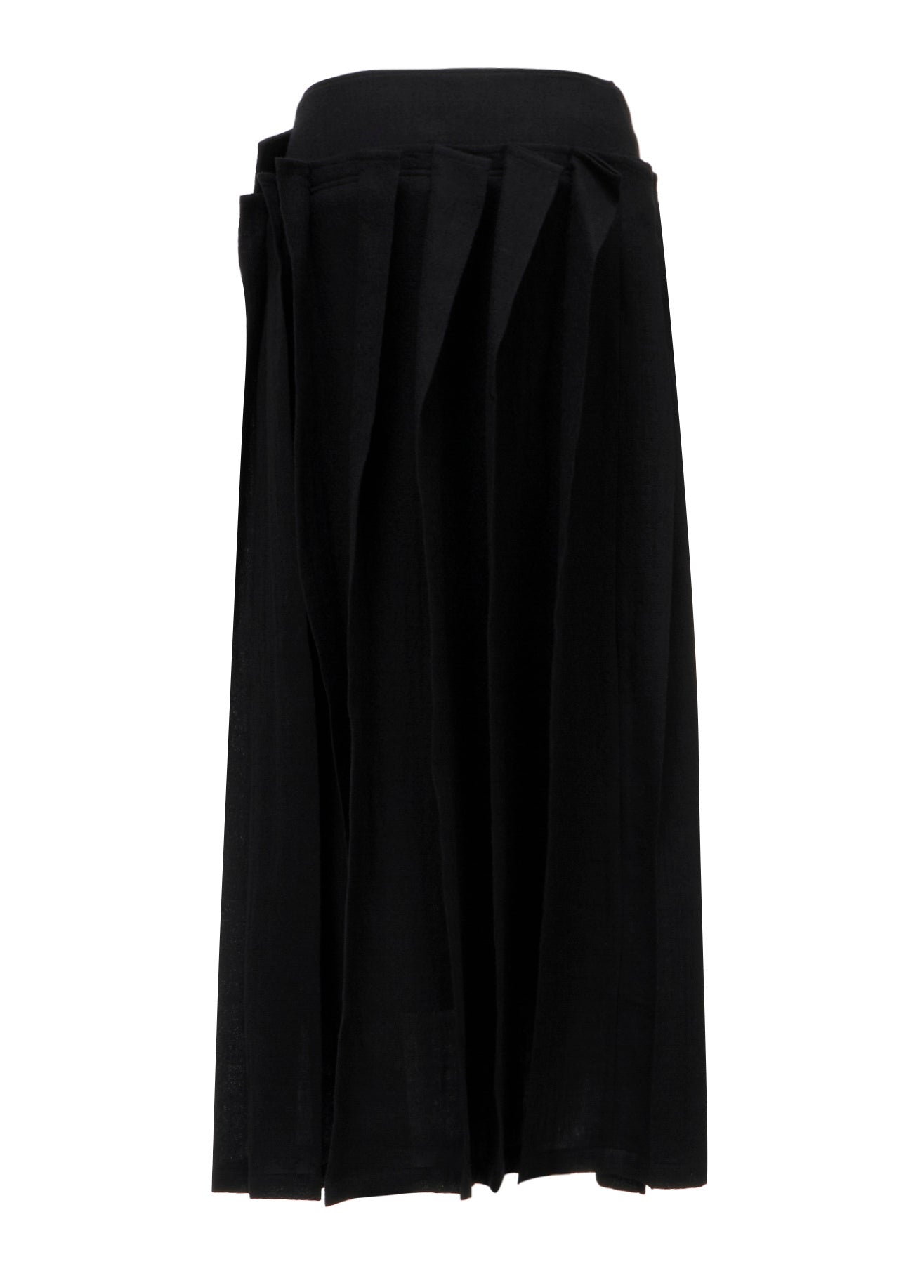 SOFT WOOL REVERSE TUCKED SKIRT