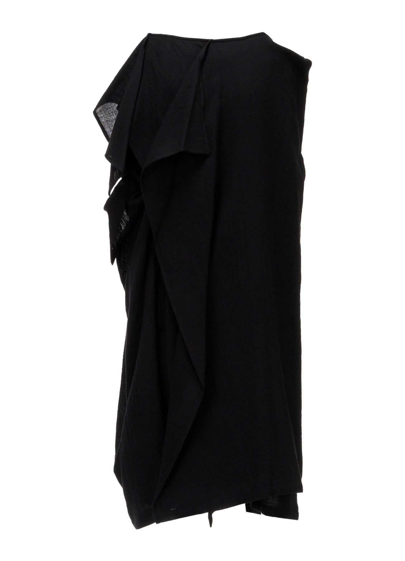 SOFT WOOL R SLIT LAYERED SKIRT