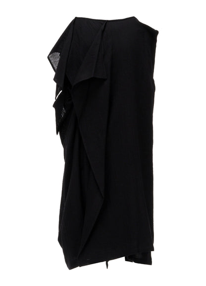SOFT WOOL R SLIT LAYERED SKIRT