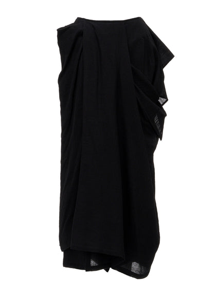 SOFT WOOL R SLIT LAYERED SKIRT