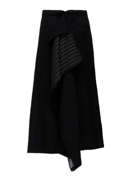 SOFT WOOL L DOUBLE LAYERED SKIRT