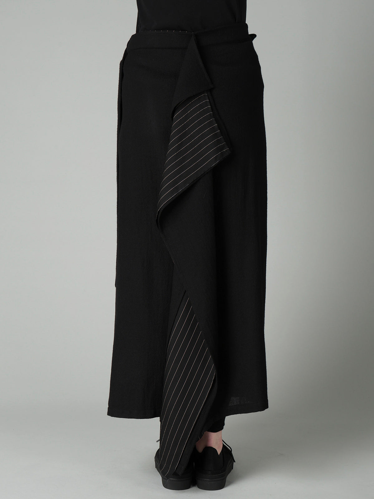 SOFT WOOL L DOUBLE LAYERED SKIRT