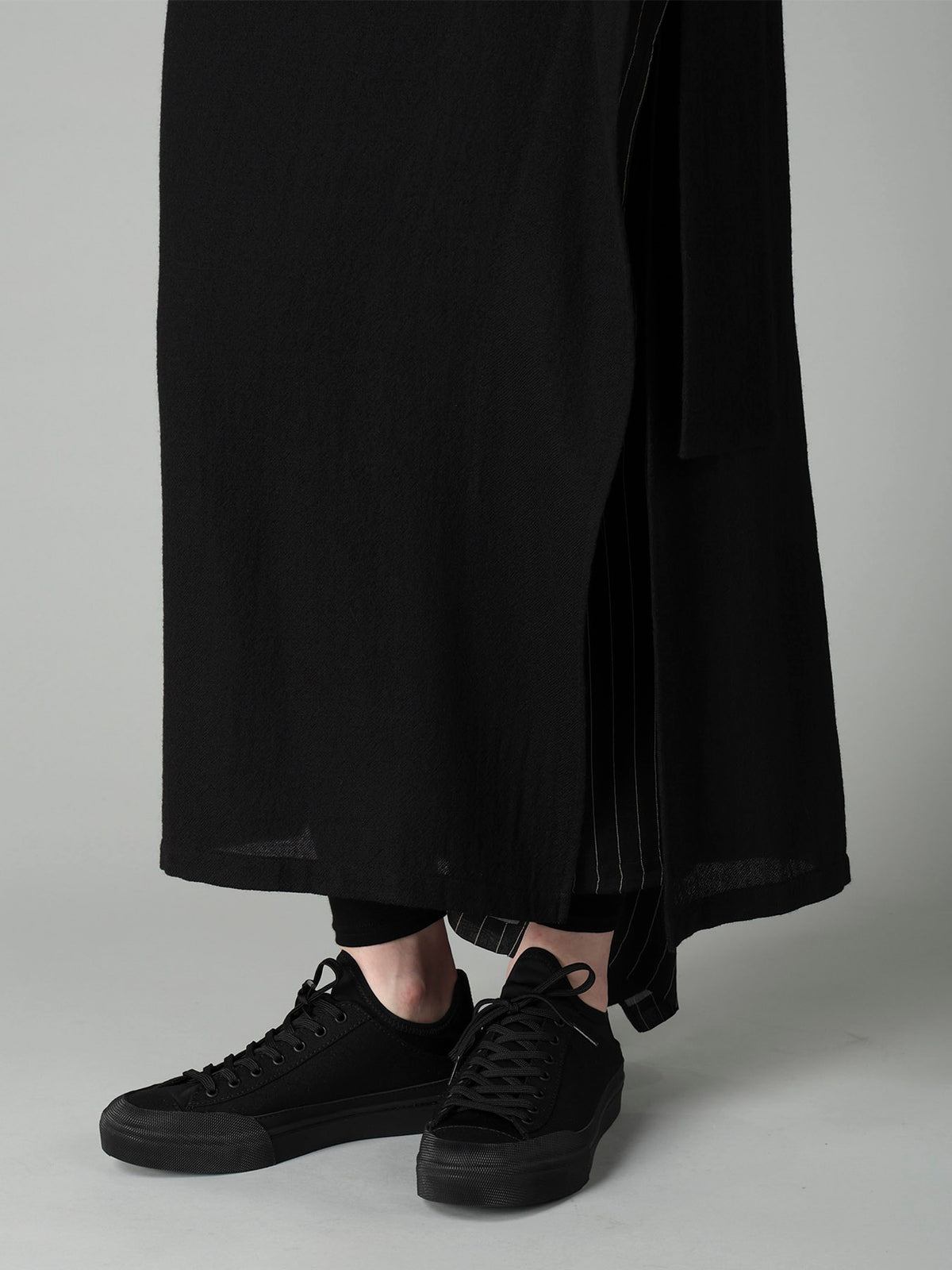 SOFT WOOL L DOUBLE LAYERED SKIRT