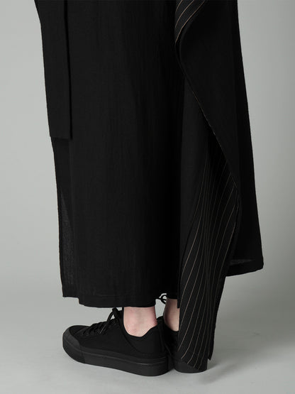 SOFT WOOL L DOUBLE LAYERED SKIRT