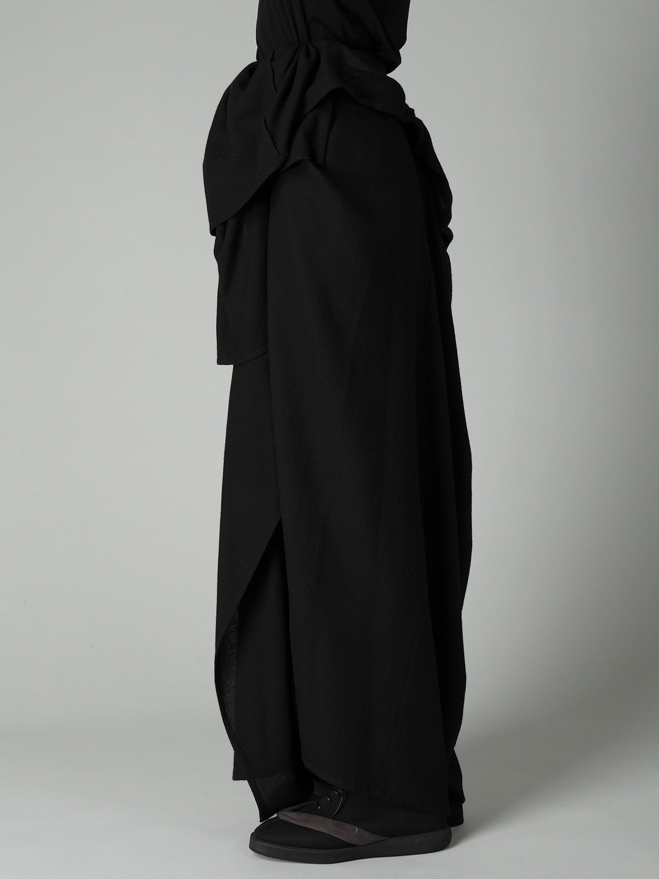 2/72 WOOL VIYELLA F DRAPED WRAP SKIRT