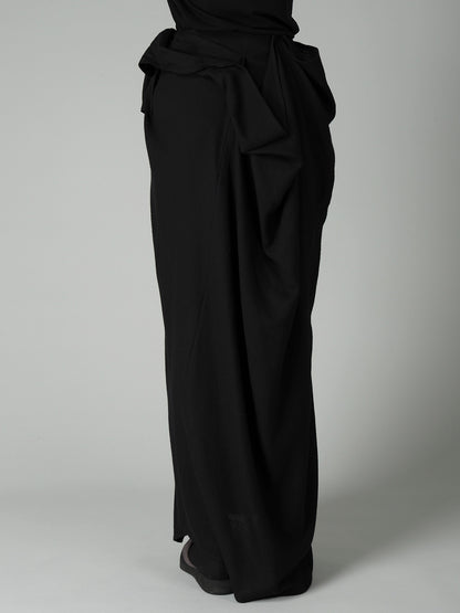 2/72 WOOL VIYELLA F DRAPED WRAP SKIRT