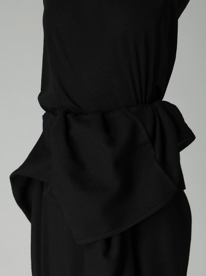 2/72 WOOL VIYELLA F DRAPED WRAP SKIRT