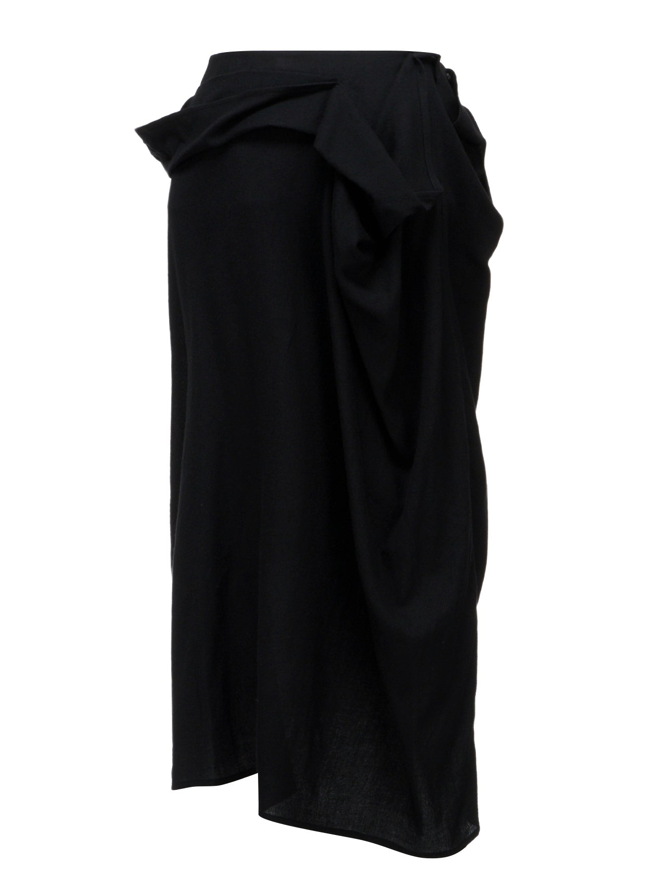 2/72 WOOL VIYELLA F DRAPED WRAP SKIRT