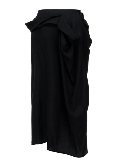2/72 WOOL VIYELLA F DRAPED WRAP SKIRT