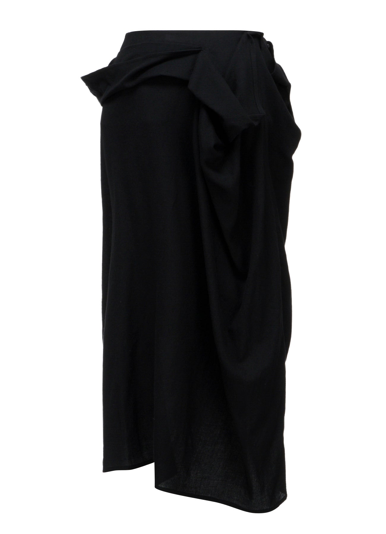 2/72 WOOL VIYELLA F DRAPED WRAP SKIRT