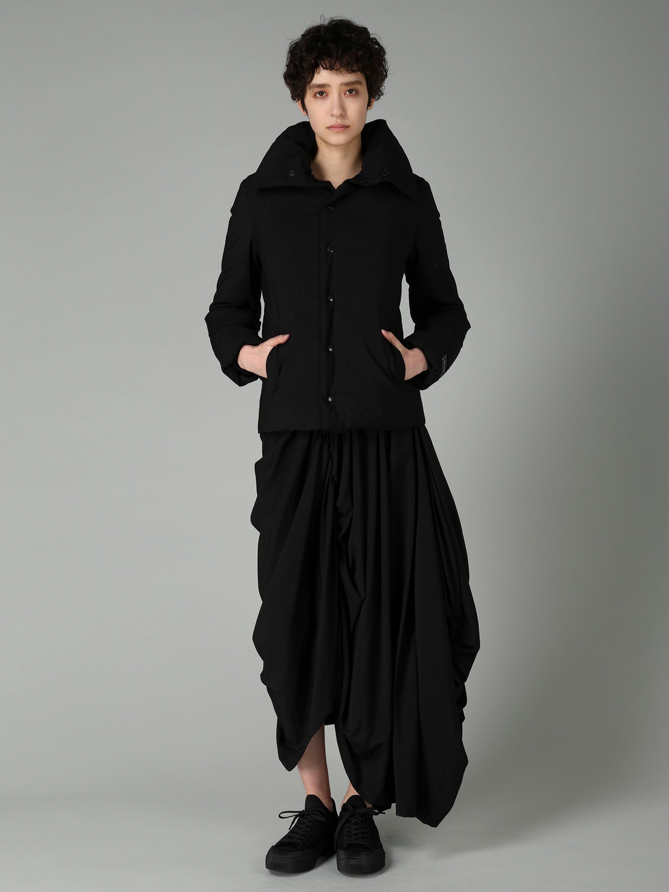 Ry/Si/Ny VOILE PANELED GATHER SKIRT