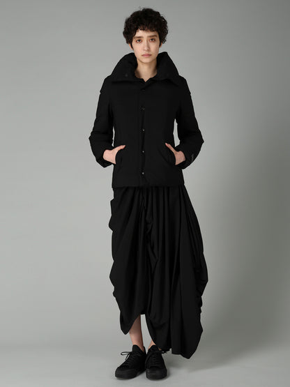 Ry/Si/Ny VOILE PANELED GATHER SKIRT