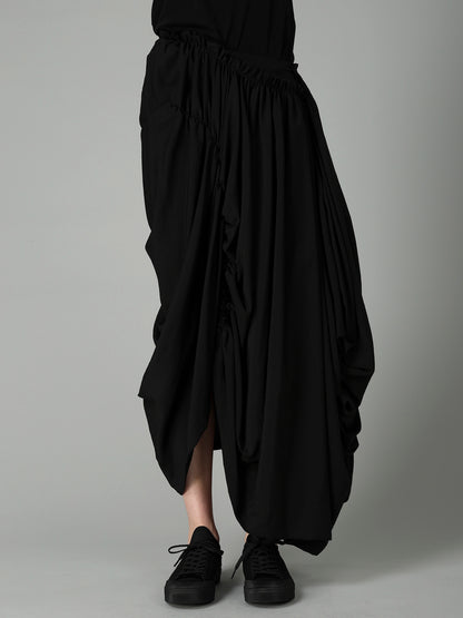 Ry/Si/Ny VOILE PANELED GATHER SKIRT