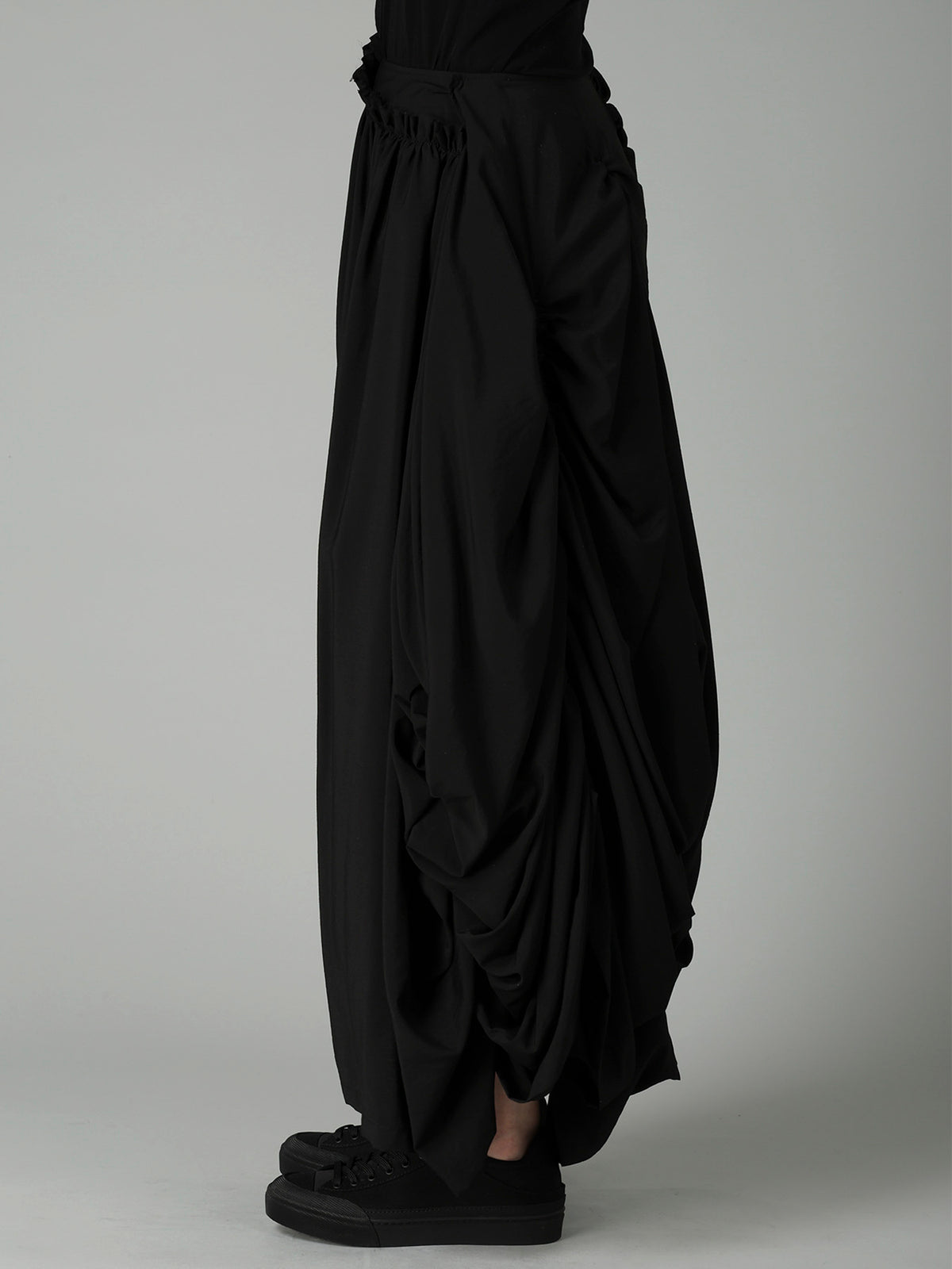 Ry/Si/Ny VOILE PANELED GATHER SKIRT