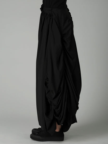 Ry/Si/Ny VOILE PANELED GATHER SKIRT