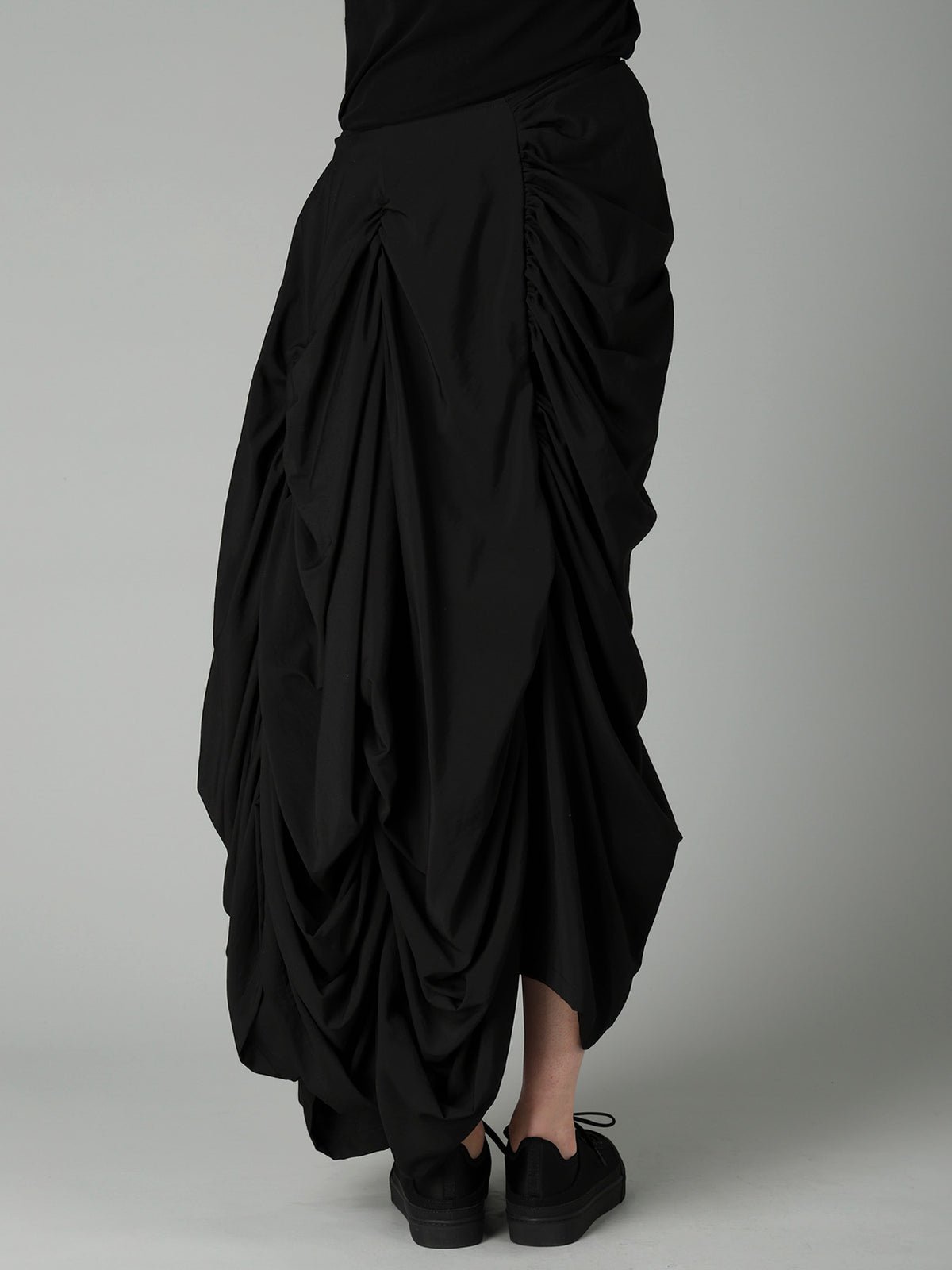 Ry/Si/Ny VOILE PANELED GATHER SKIRT