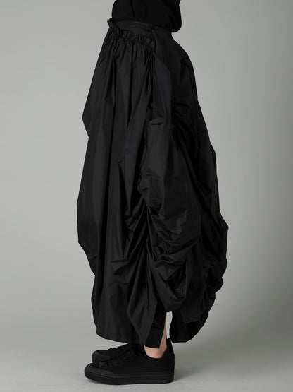 Ny TAFFETA PANELED GATHER SKIRT
