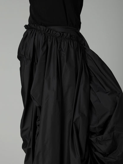 Ny TAFFETA PANELED GATHER SKIRT