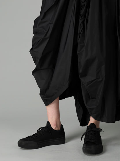 Ny TAFFETA PANELED GATHER SKIRT