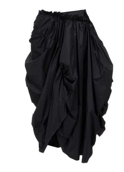 Ny TAFFETA PANELED GATHER SKIRT