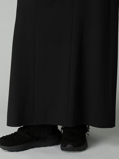 GABARDINE B DRAPED HIGH-WAIST SKIRT