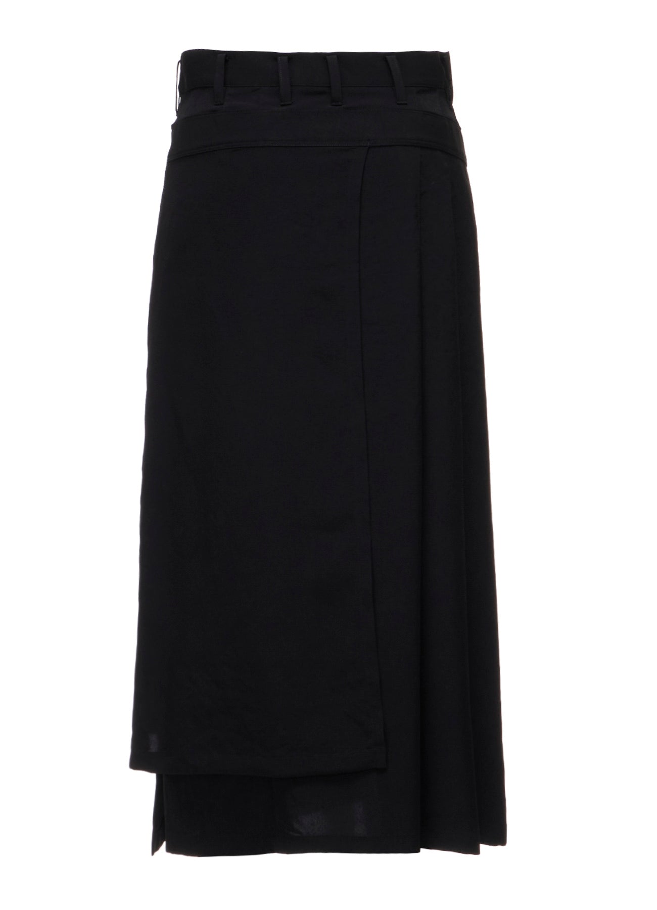 Ta/Pe CREPE DE CHINE R PLEATS DOUBLE LAYERED SKIRT