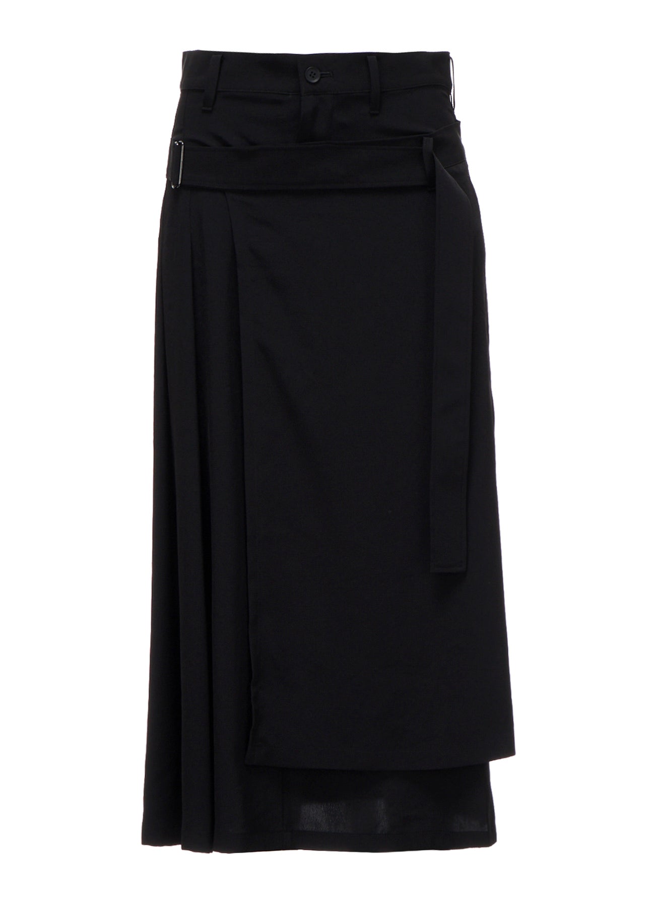 Ta/Pe CREPE DE CHINE R PLEATS DOUBLE LAYERED SKIRT