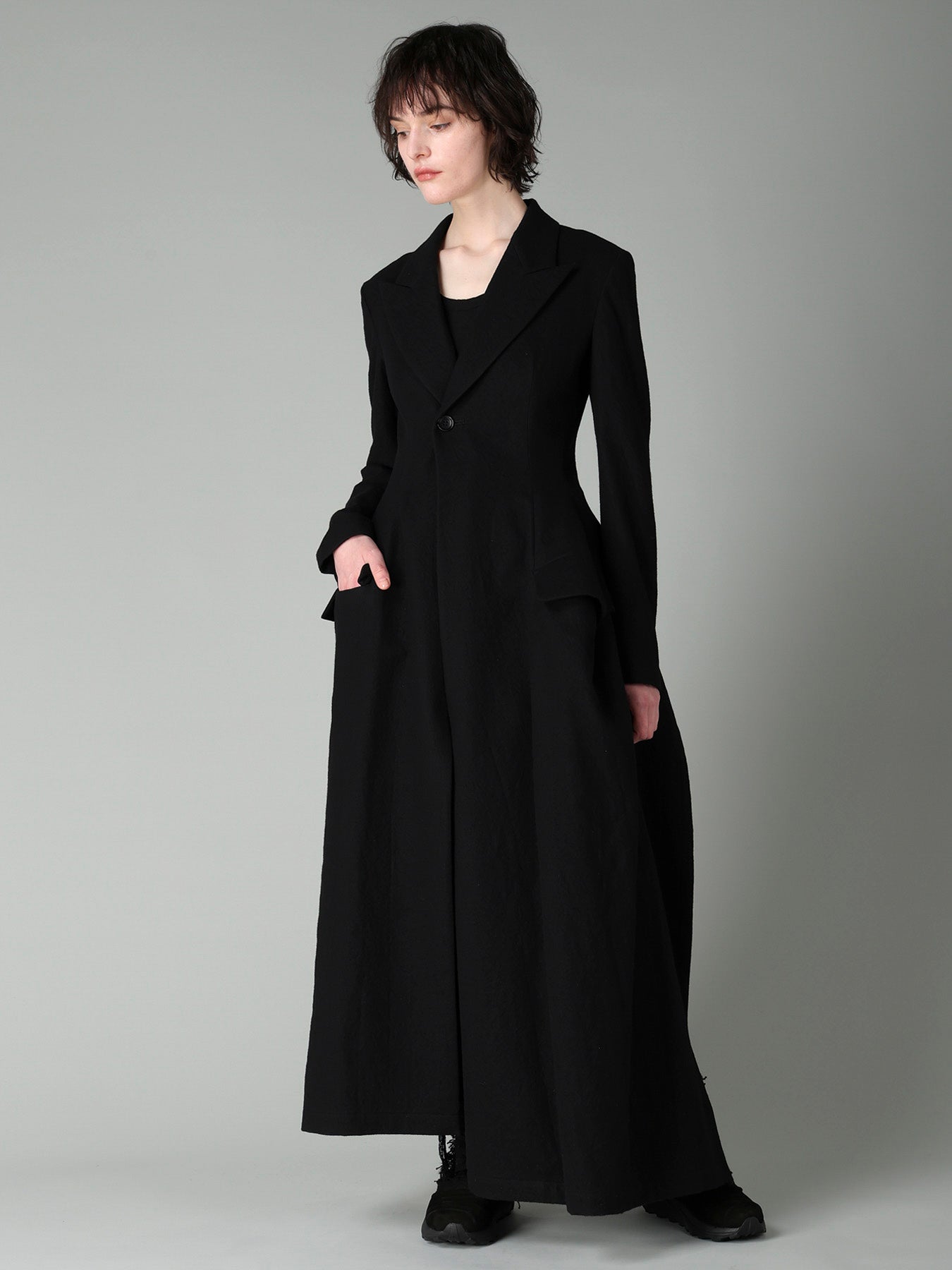 MILLED GABARDINE L DRAPED SKIRT – THE SHOP YOHJI YAMAMOTO