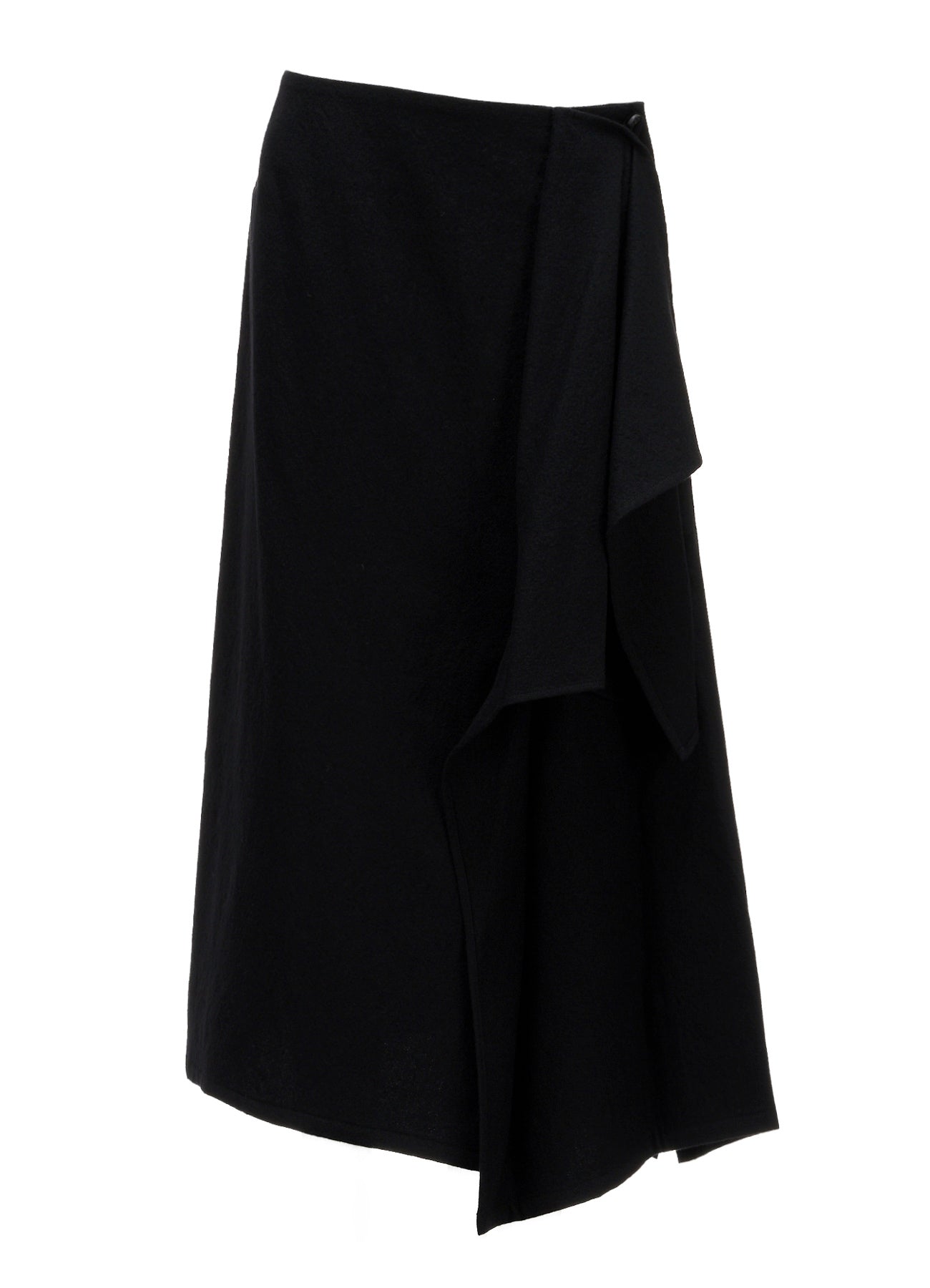 MILLED GABARDINE L DRAPED SKIRT – THE SHOP YOHJI YAMAMOTO
