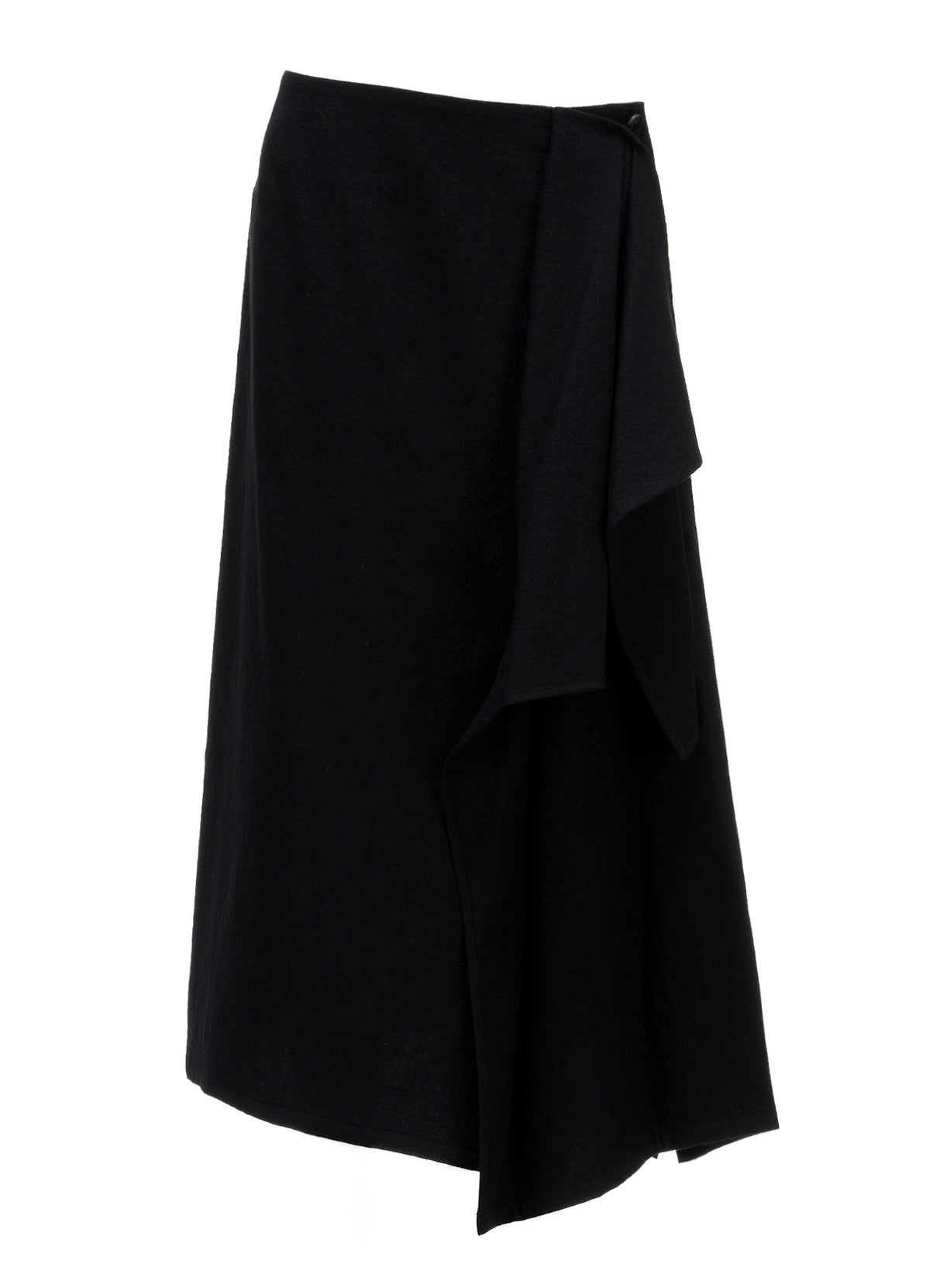 MILLED GABARDINE L DRAPED SKIRT