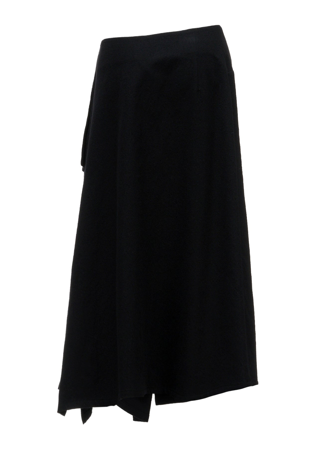 MILLED GABARDINE L DRAPED SKIRT