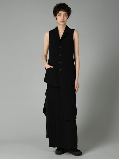 Ta/Pe CREPE DE CHINE R PLEATS WRAP SKIRT