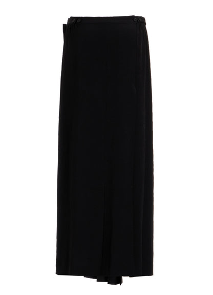 Ta/Pe CREPE DE CHINE R PLEATS WRAP SKIRT