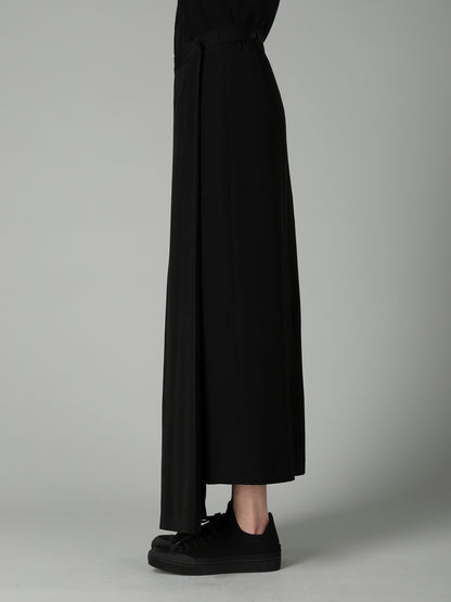 Ta/Pe CREPE DE CHINE R PLEATS WRAP SKIRT