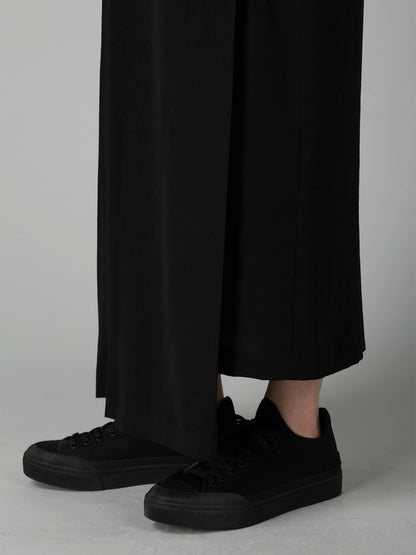 Ta/Pe CREPE DE CHINE R PLEATS WRAP SKIRT