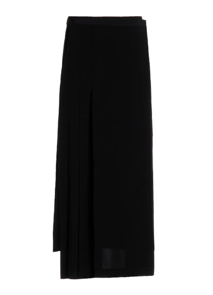Ta/Pe CREPE DE CHINE R PLEATS WRAP SKIRT