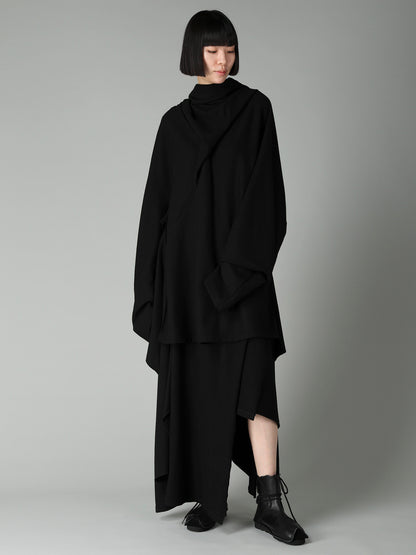 SOFT WOOLEN 1/14 SINGLE DRAPED SKIRT