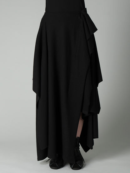 SOFT WOOLEN 1/14 SINGLE DRAPED SKIRT