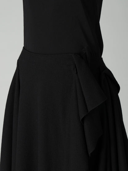 SOFT WOOLEN 1/14 SINGLE DRAPED SKIRT