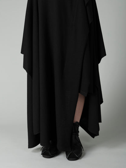 SOFT WOOLEN 1/14 SINGLE DRAPED SKIRT